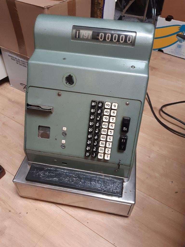 Vintage kassa, Ophalen