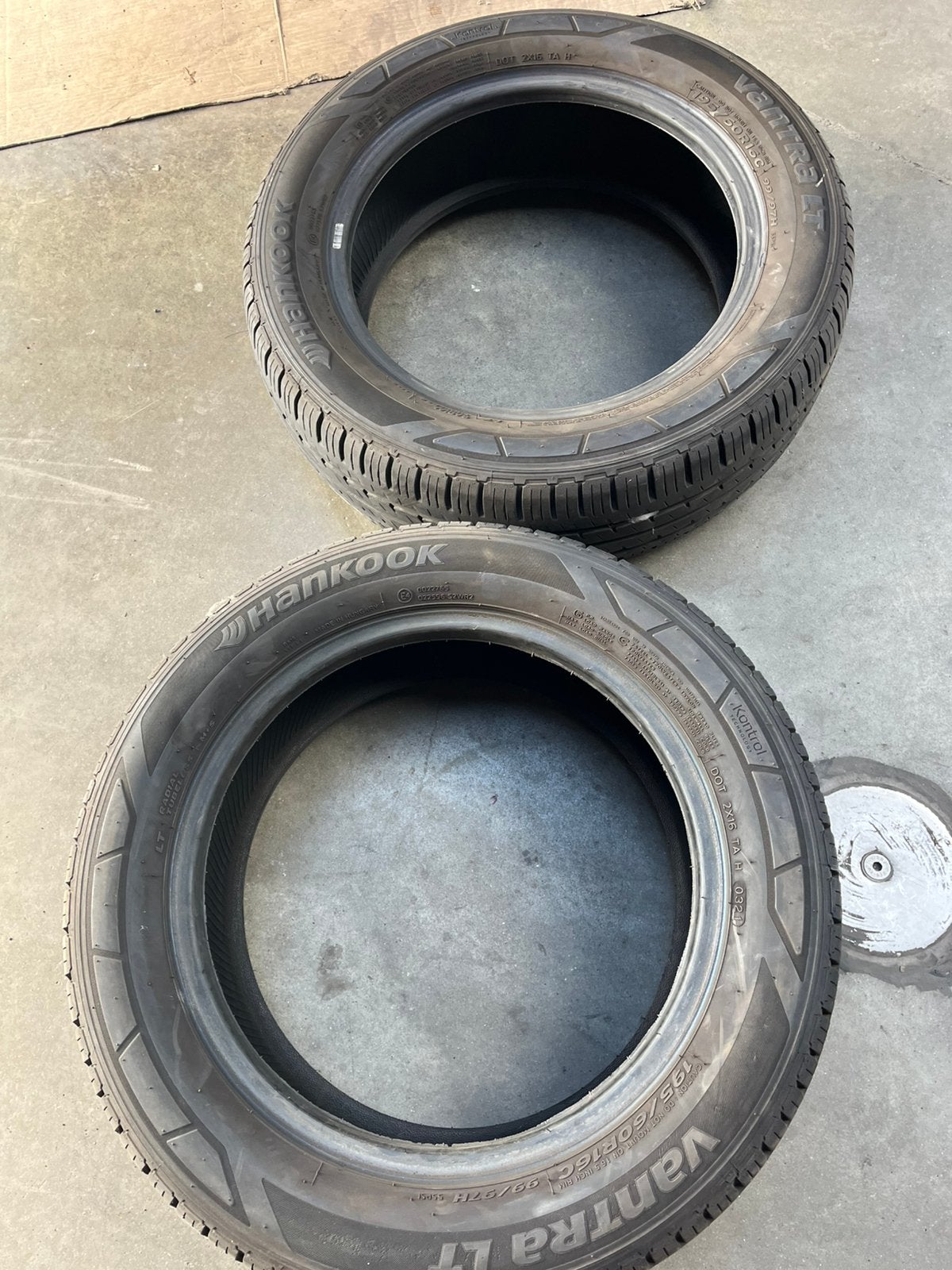 2x Hankook 195/60R16C 99/97H, Auto-onderdelen, Ophalen, 16 inch, Band(en), 195 mm