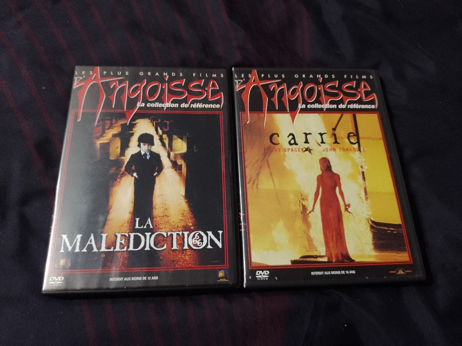 A vendre 2 dvd de la collection Angoisse, CD & DVD, Enlèvement ou Envoi, Comme neuf, Comprend un boîtier, Anglais