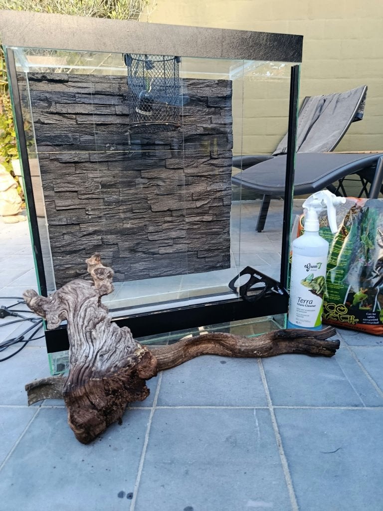 Terrarium met toebehoren, Dieren en Toebehoren, Ophalen, Gebruikt, Terrarium of Paludarium