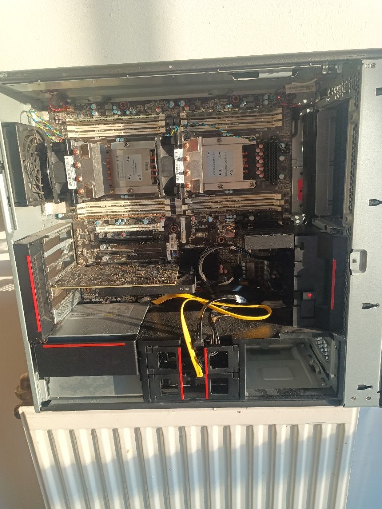 Workstation Lenovo thinkstation P720, Ophalen, 64 GB of meer, Gebruikt, 2 tot 3 Ghz