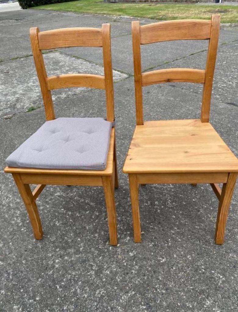 Grenen stoelen, Huis en Inrichting, Ophalen, Zo goed als nieuw