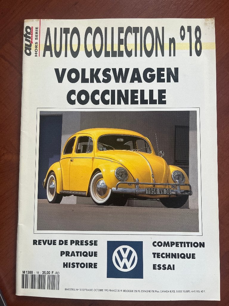 VOLKSWAGEN COCCINELLE - Magazine AUTO COLLECTION N18, Enlèvement ou Envoi