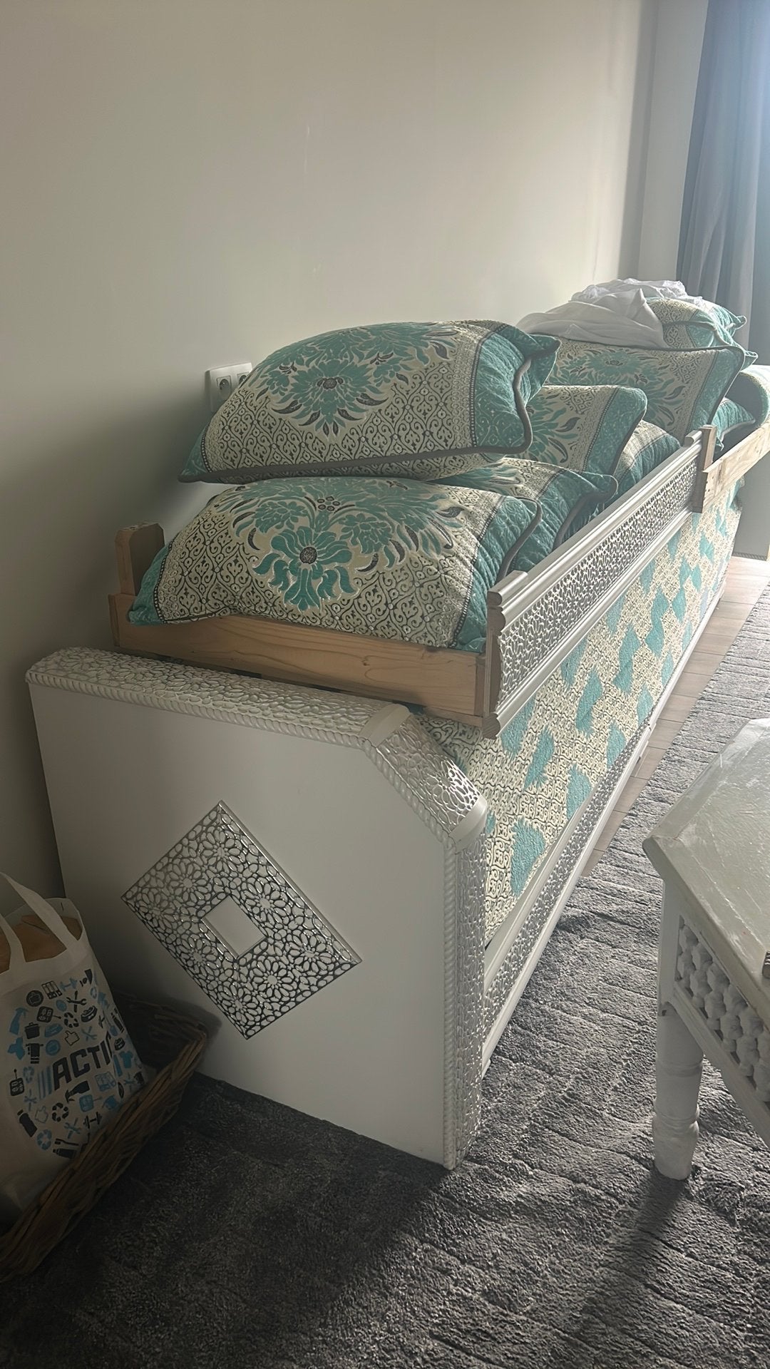 Sièges marocains avec oreillers et matelas, Enlèvement, Utilisé