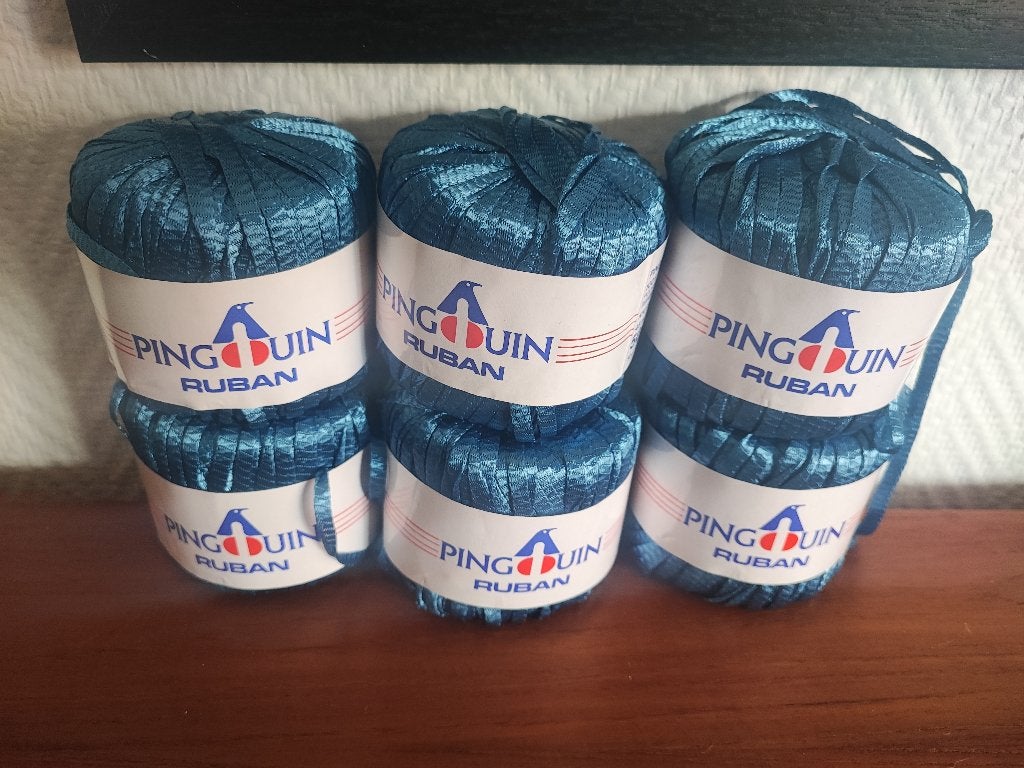 ruban pingouin bleu 0,75€ p/s lot de 4€, Enlèvement ou Envoi, Utilisé