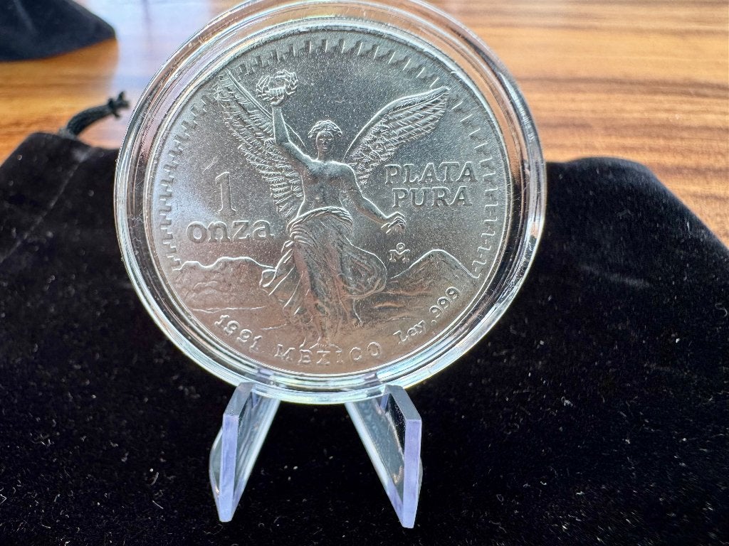 Libertad 1 oz 1991 zilver munten, Ophalen of Verzenden, Zilver