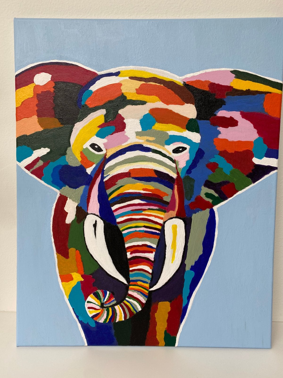 Handgemaakt schilderij, Antiquités & Art, Enlèvement, Peint à la main, Peinture acrylique, Animaux