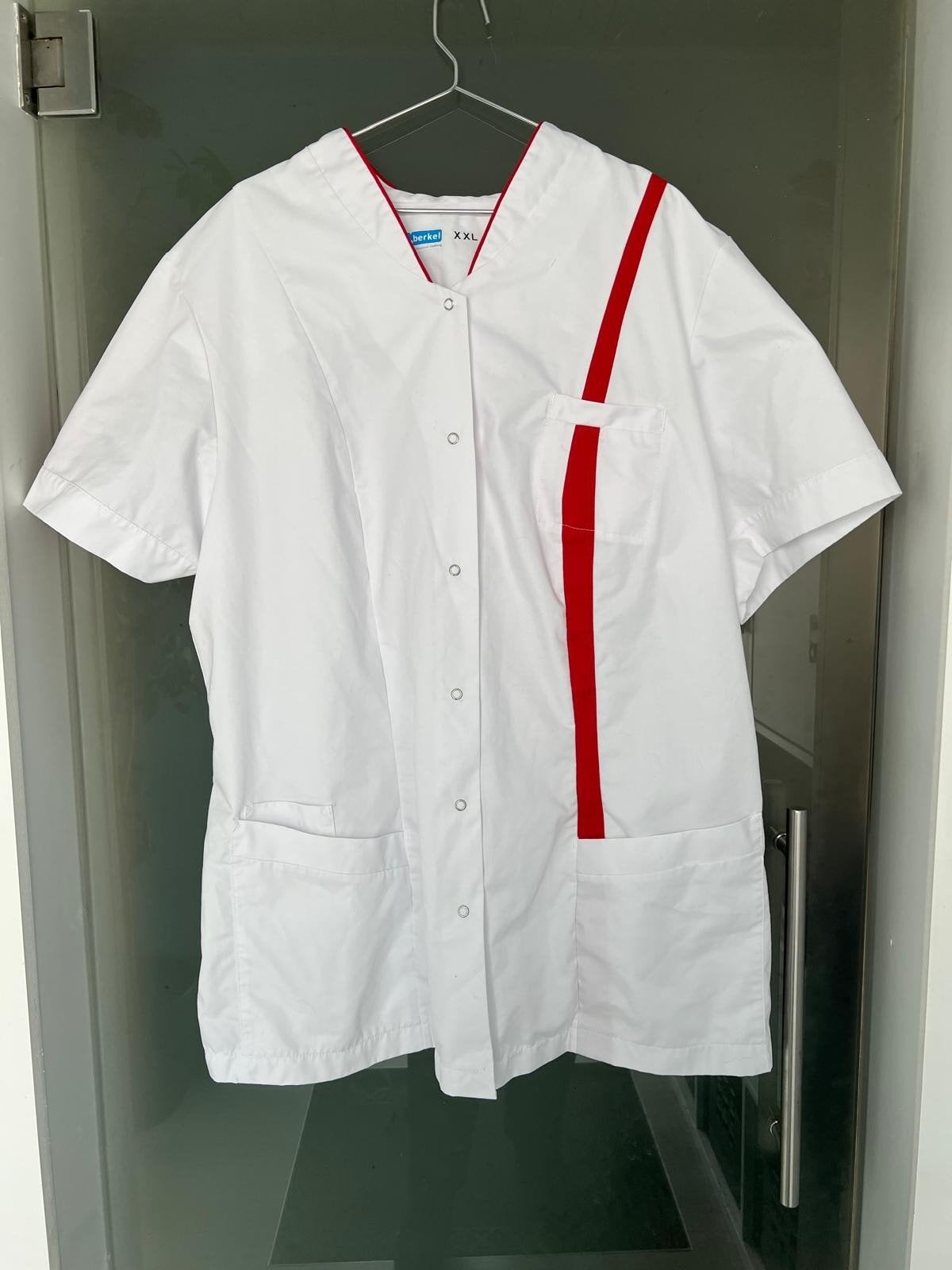 Werkkledij Zorgjas, Kleding | Dames, Blouses en Tunieken, Verzenden, Wit, Maat 46/48 (XL) of groter, Nieuw