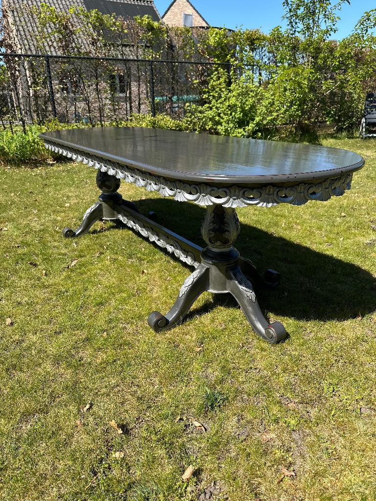Tafel, Huis en Inrichting, Tafels | Eettafels, Ophalen, Gebruikt, 200 cm of meer, 50 tot 100 cm
