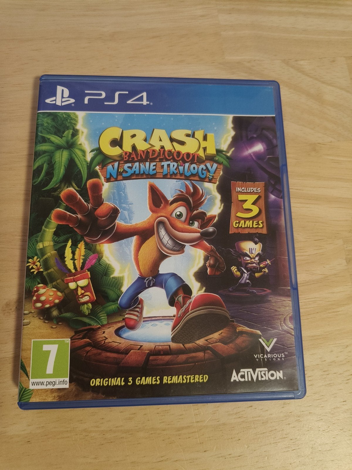 Crash Bandicoot N. Sane Trilogy, PS4, Consoles de jeu & Jeux vidéo, Enlèvement, Plateforme, À partir de 12 ans
