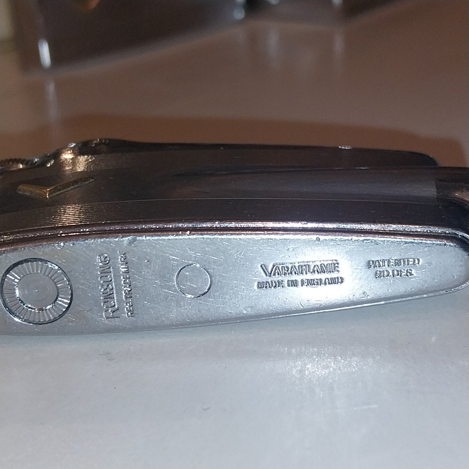 Vintage Ronson Varaflame aansteker – Made in England, Ophalen, ., Zo goed als nieuw, Aansteker