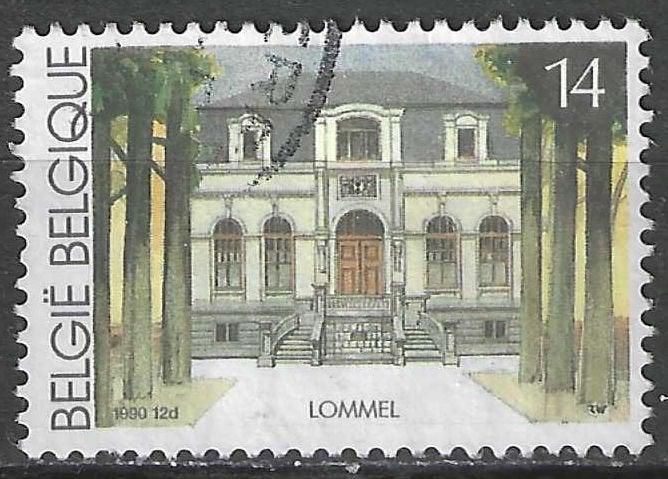 Belgique 1990 - Yvert/OBP 2380 - Hôtel de ville e Lomm (ST), Timbres & Monnaies, Envoi, Affranchi, Oblitéré