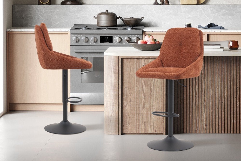 JI9 Stevige Barstoelen Nieuw in roest kleur +Gratis Levering, Ophalen of Verzenden, Nieuw, Metaal, In hoogte verstelbaar