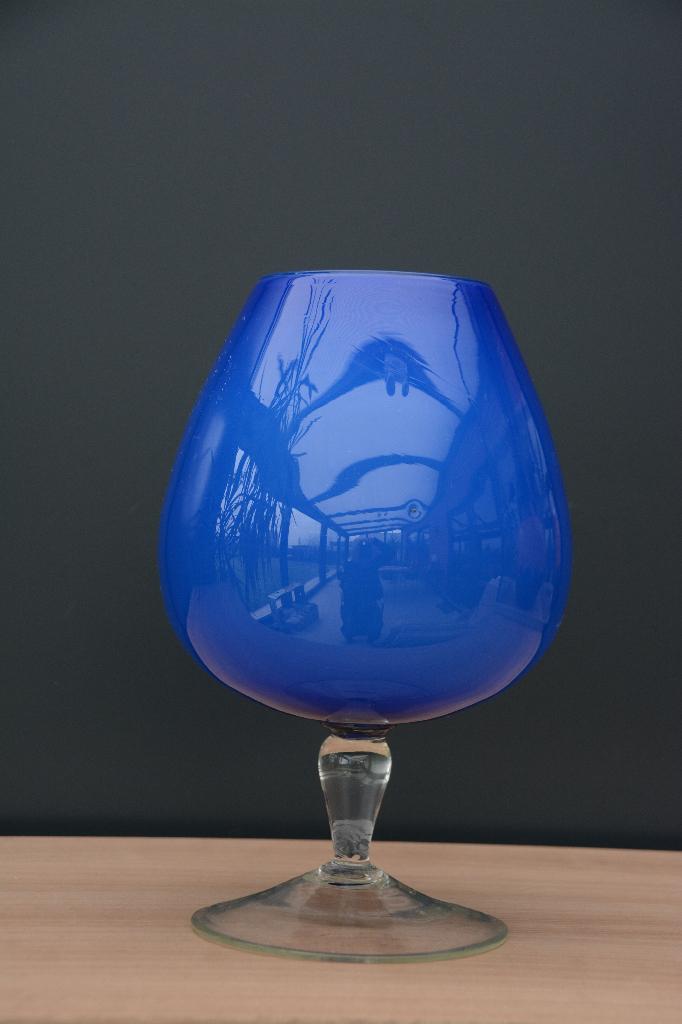 collectie glaswerk in blauwe opaline, Ophalen, Blauw, Minder dan 50 cm, Glas