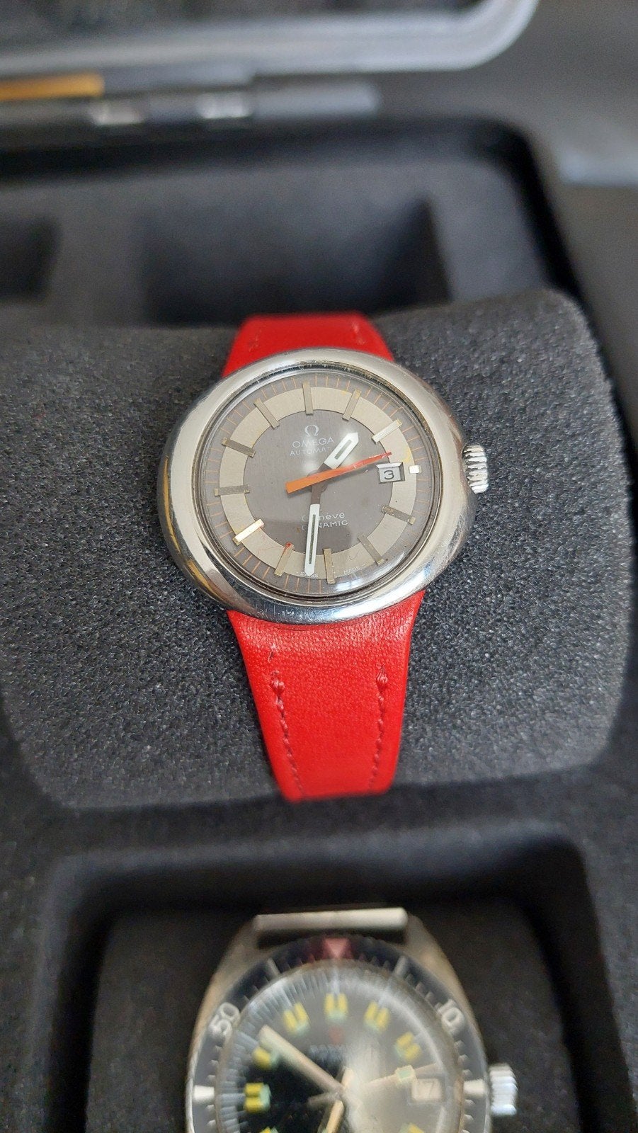 OMEGA DYNAMIC LADIE'S, Enlèvement ou Envoi, Cuir