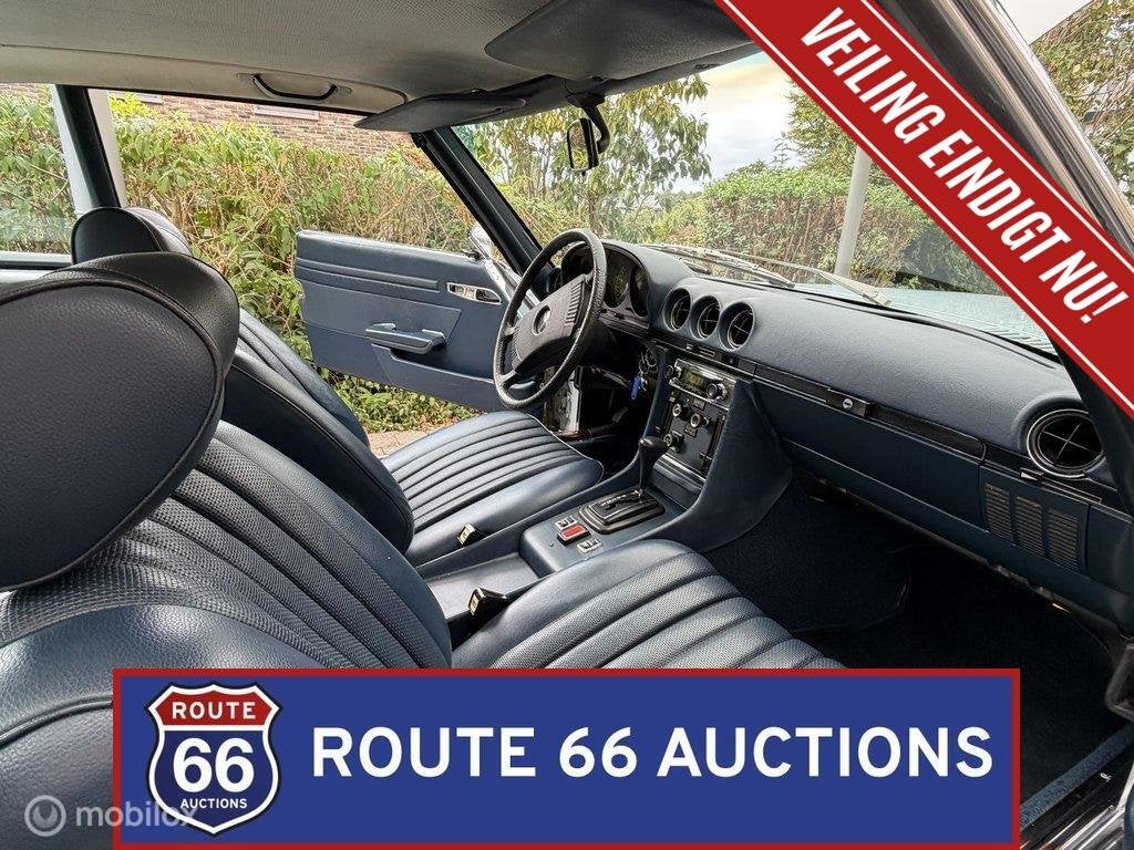 Mercedes-Benz 450 SL | 1974 | Route 66 Auctions, Zwart, Mercedes-Benz, Bedrijf, Handgeschakeld
