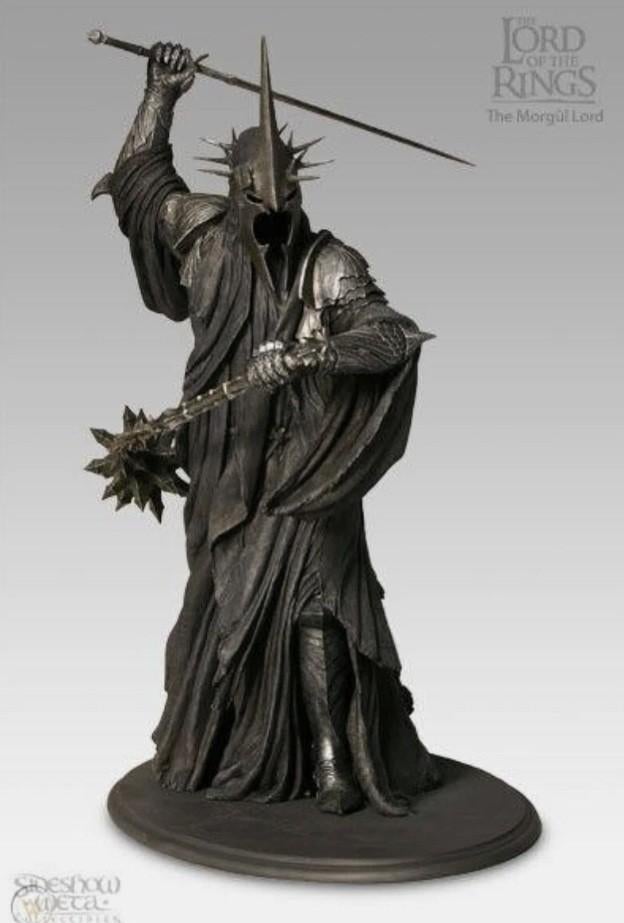 Sideshow Morgul lord (Witch-king of Angmar) - LOTR, Verzamelen, Lord of the Rings, Ophalen, Zo goed als nieuw, Beeldje of Buste
