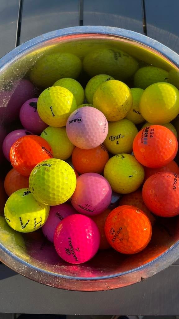 Lot de balles de golf fluo, Enlèvement, Utilisé, Balle(s)