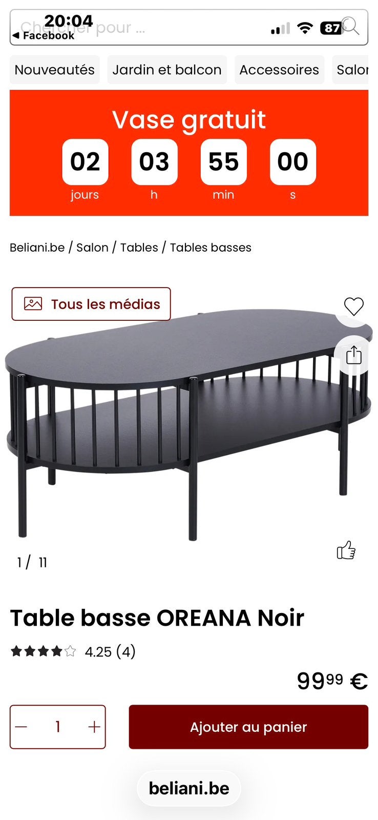 Mooi salontafel, Ophalen, Zo goed als nieuw