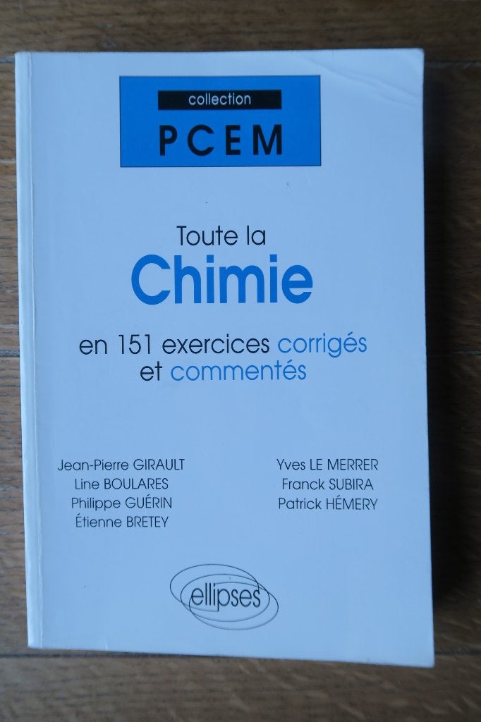 Livre Toute la chimie en 151 exercices ..., Autres niveaux, Enlèvement, JP Girault, Chimie