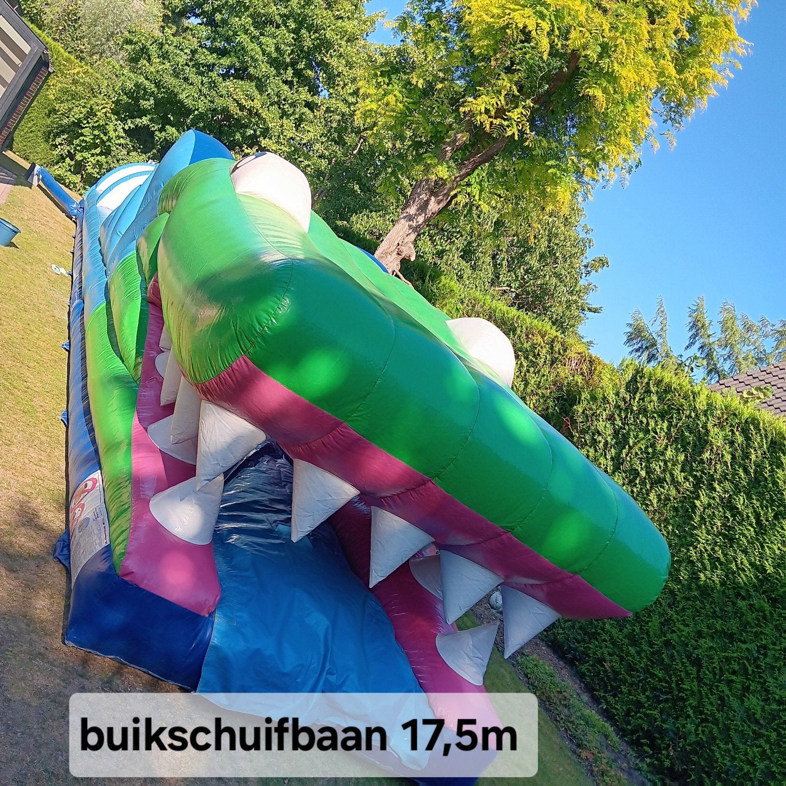 Springkasteel buikschuifbaan te koop, Kinderen en Baby's, Speelgoed | Buiten | Springkussens, Ophalen of Verzenden