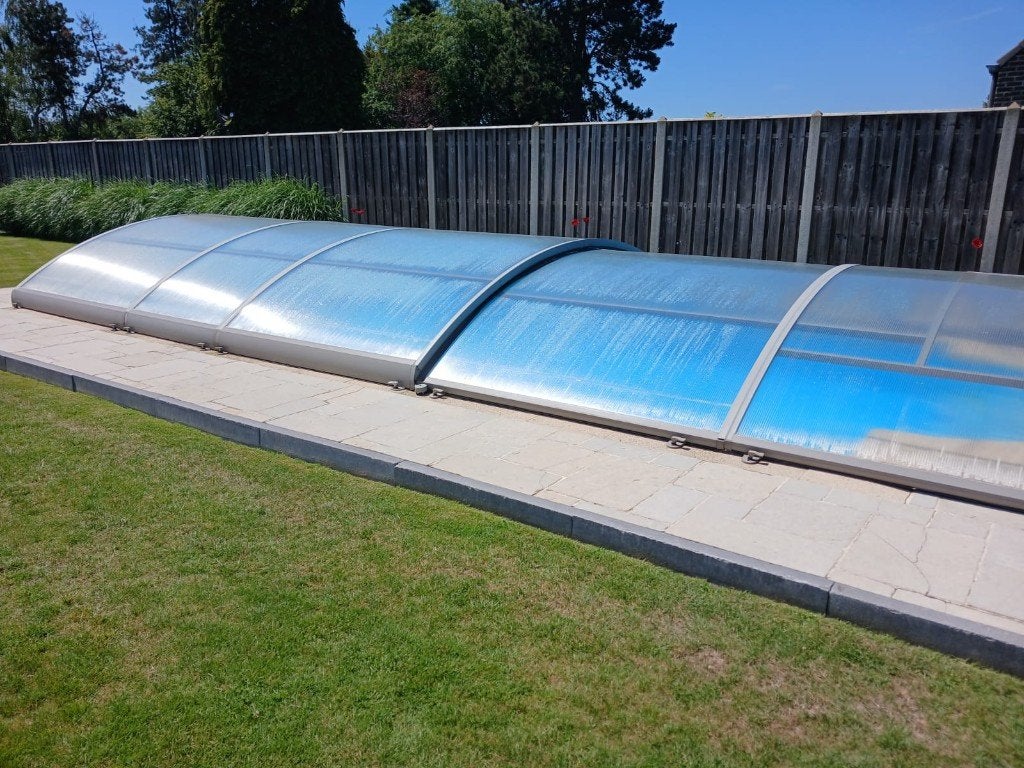 Zwembad overkapping, Tuin en Terras, Zwembad-toebehoren, Ophalen, Gebruikt, Overige typen