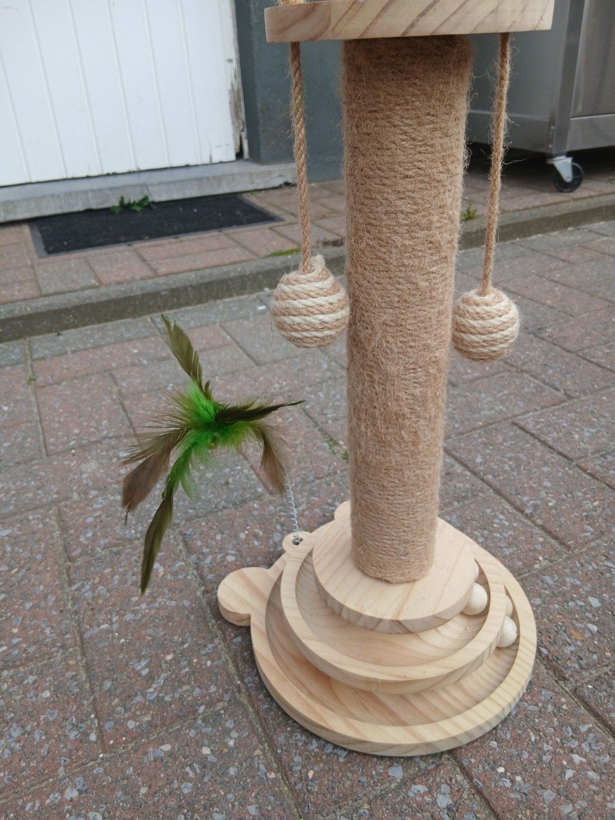 kleine krabpaal met speeltje, Dieren en Toebehoren, Ophalen, Krabpaal