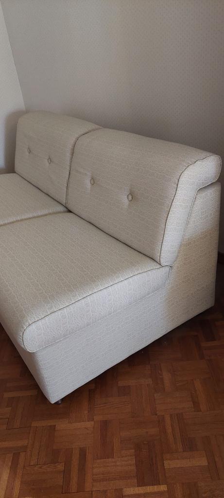 Slaapbank, Ophalen, Gebruikt, Grijs, 140 cm