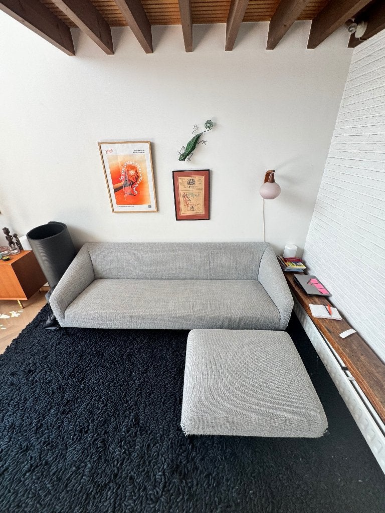 Koozo zetel + poef, Ophalen, Gebruikt, Driepersoons, 75 tot 100 cm