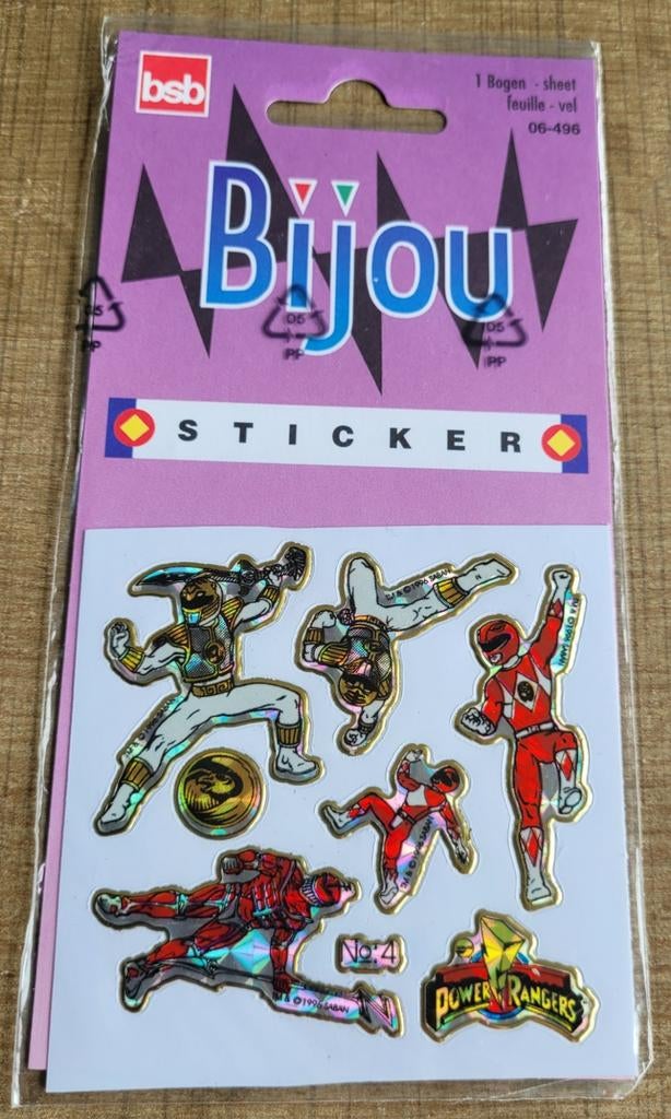 Power Rangers: stickers (nieuw!), Ophalen of Verzenden, Nieuw, Tv, Overige typen