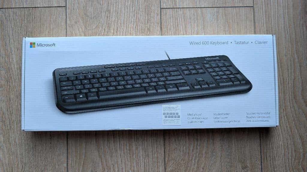 Microsoft clavier filaire wired 600 belge, Neuf, Enlèvement ou Envoi, Touches multimédia, Azerty