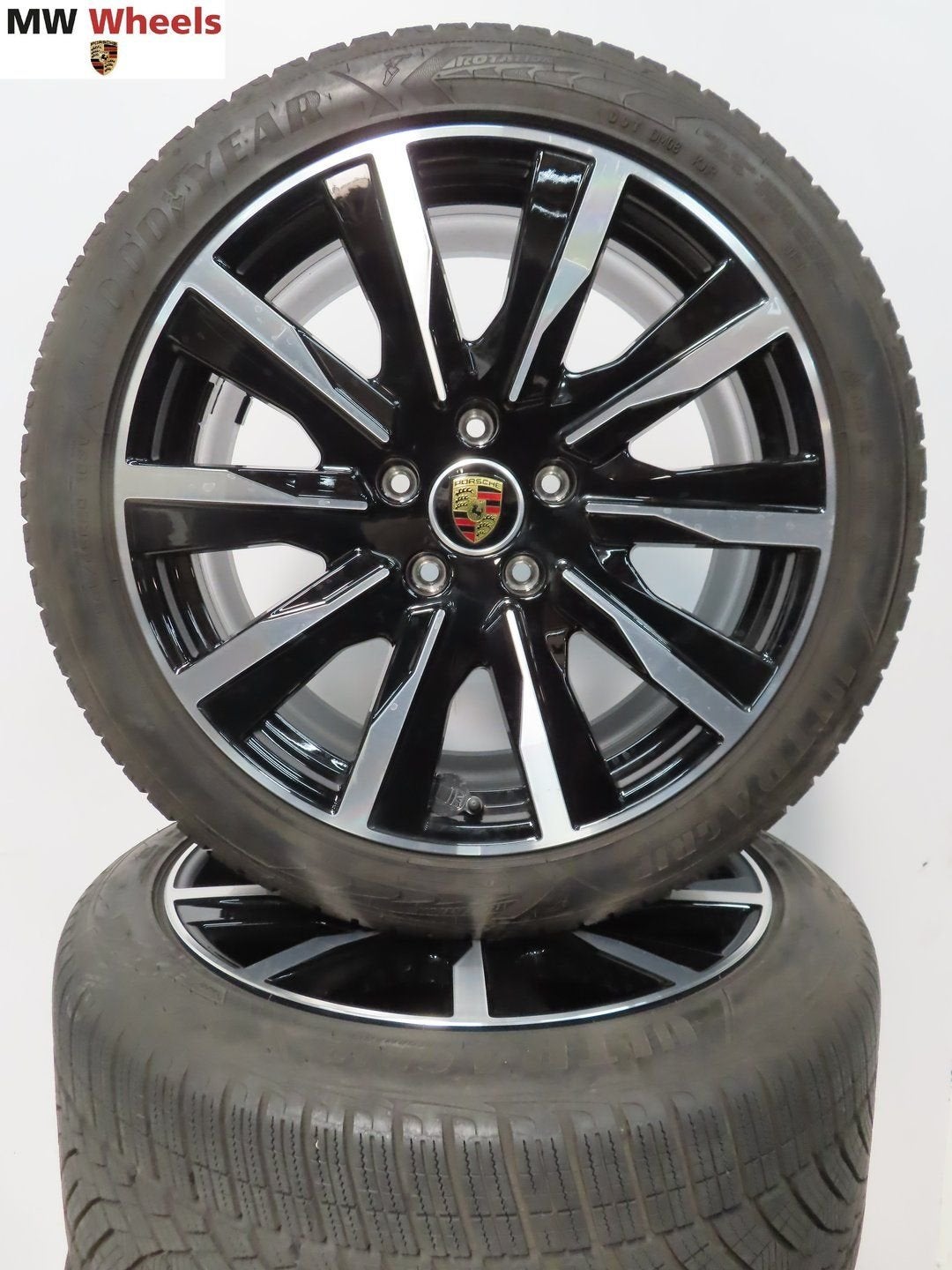 Originele Porsche Taycan 20 inch Design velgen winterbanden, Pneus et Jantes, -, Utilisé, 20 pouces