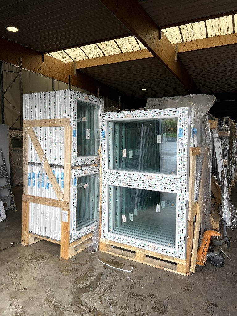 Uitzonderlijke bevoorrading van PVC-kozijnen en -deuren, Ophalen of Verzenden, Nieuw, Glas, Overige typen