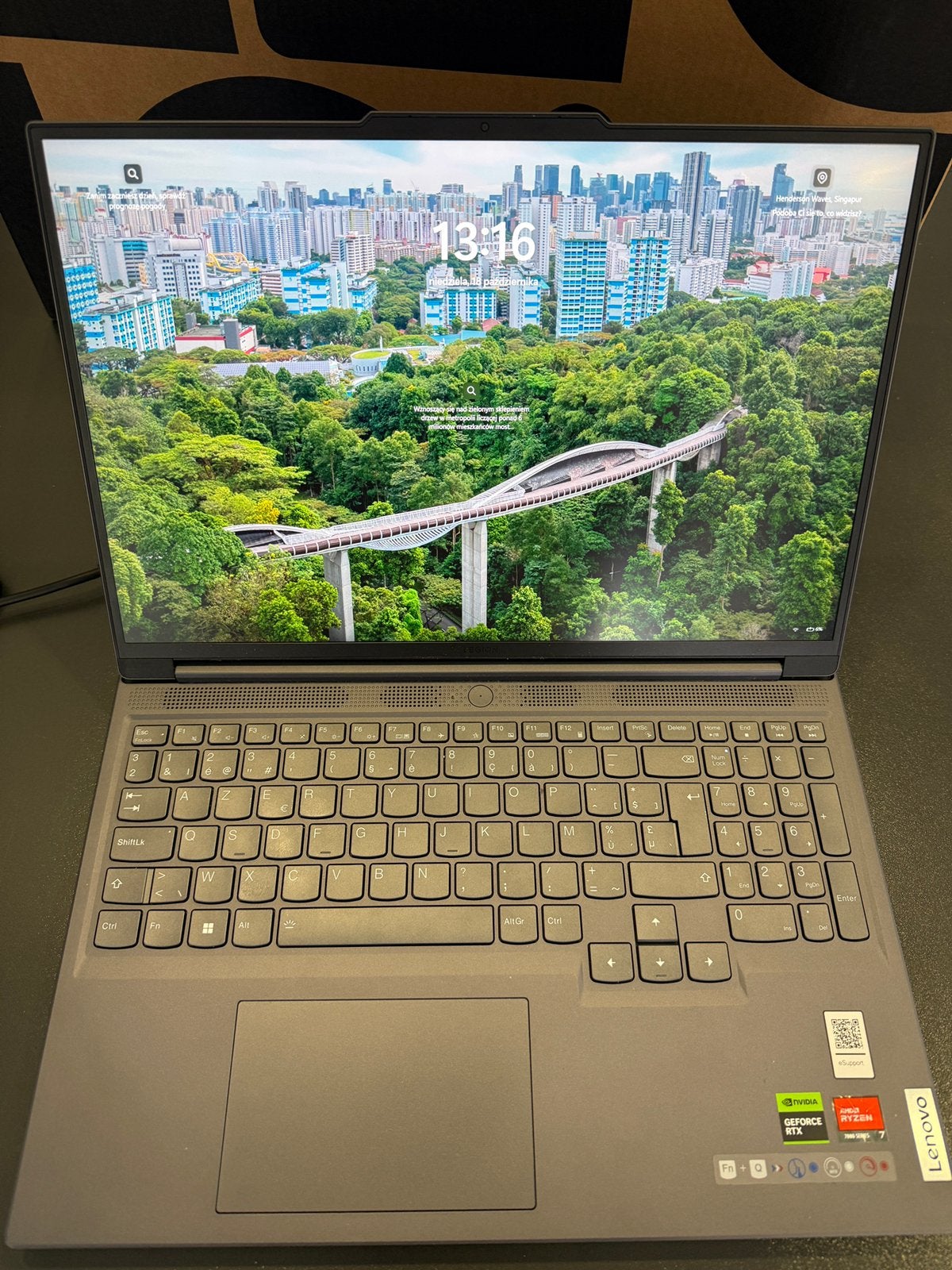 Te koop laptop, 16 pouces, Comme neuf, Enlèvement, Gaming