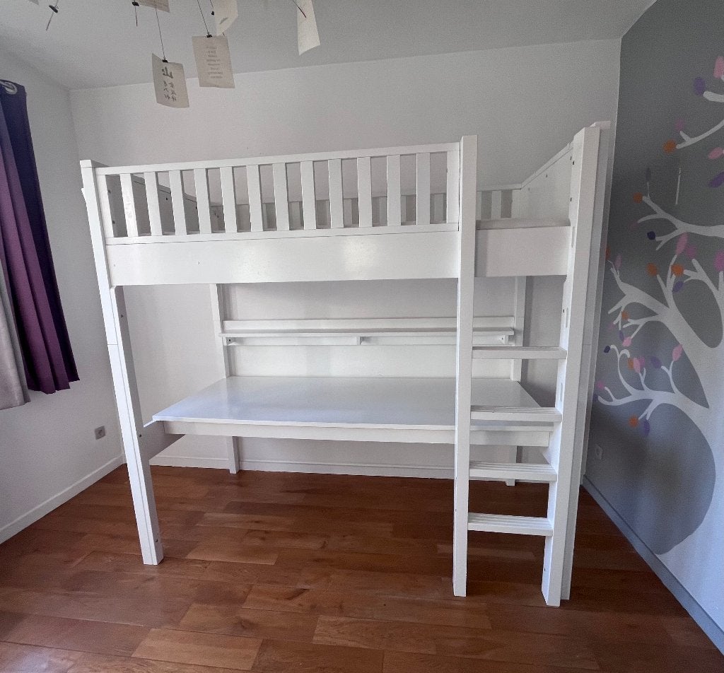 Lit Bopita avec bureau, Enfants & Bébés, Lit mezzanine ou Lit superposé, 85 à 100 cm, Enlèvement, 180 cm ou plus