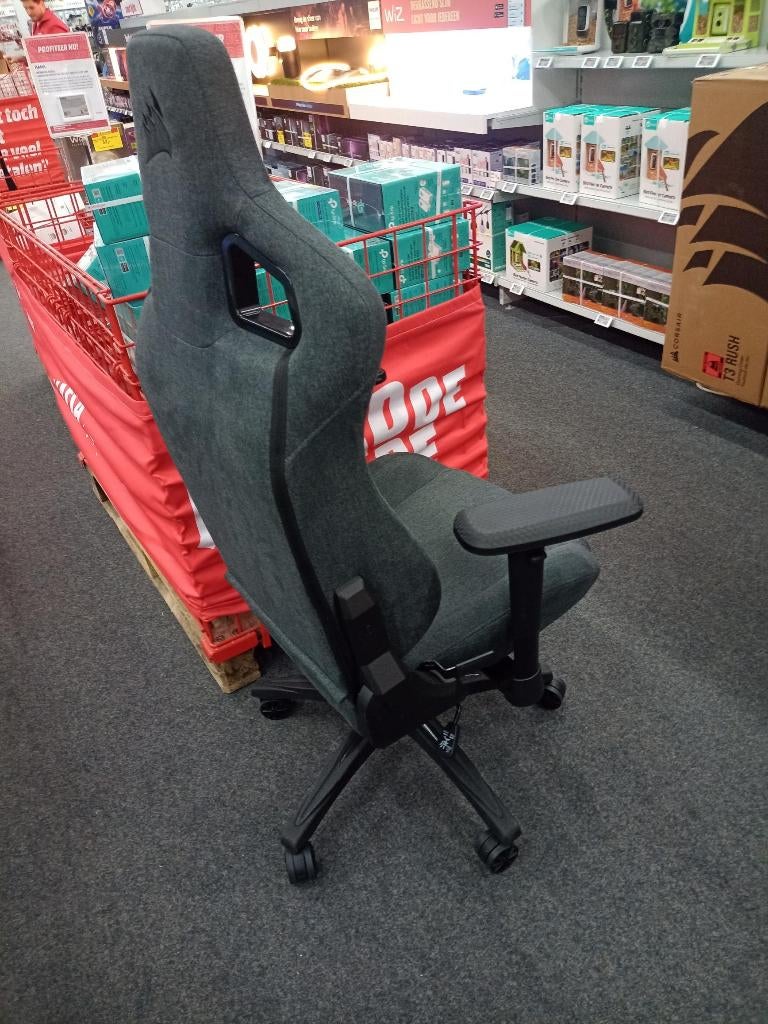 AA1x stevige Gaming bureaustoel Merk Corsair, Huis en Inrichting, Bureaustoelen, Ophalen, Gebruikt, Grijs, Gaming bureaustoel