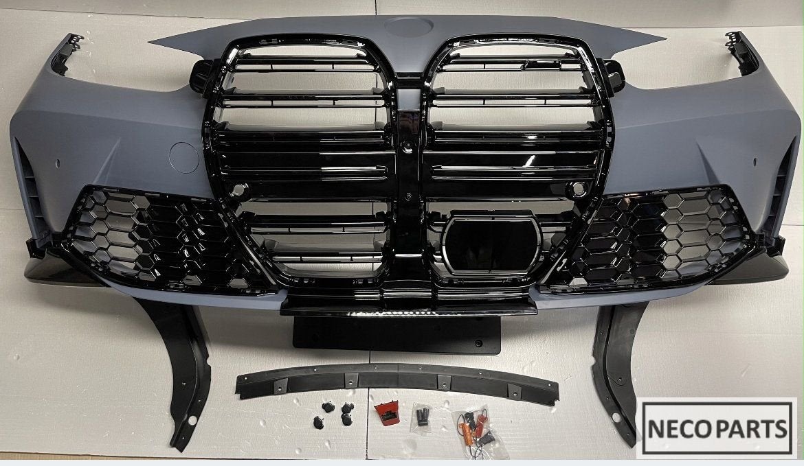 BMW G22 M PAKET M PERFOMANS M4 COMPLEET VOORBUMPER BUMPER, Gebruikt, -, -, Ophalen of Verzenden