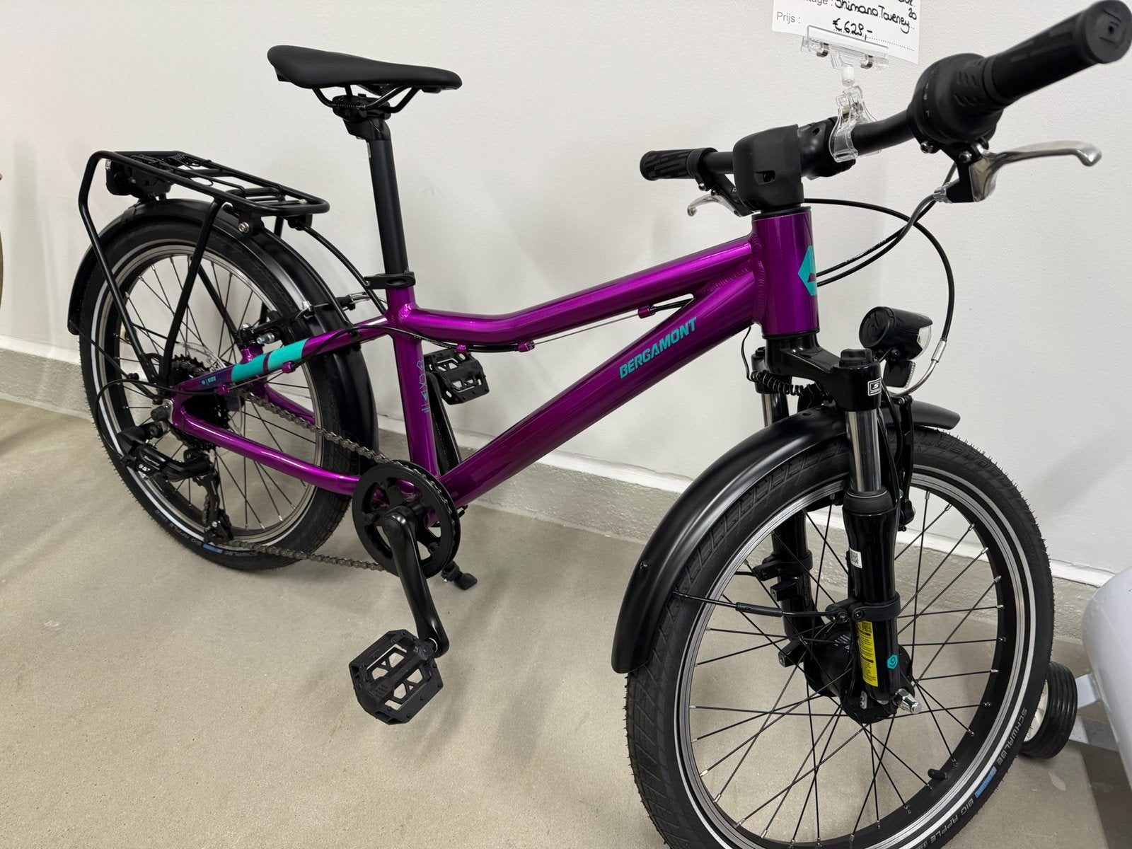 Bergamont 20” kinderfiets volledig uitgerust Nieuw, Fietsen en Brommers, Ophalen, Nieuw, Velgrem, 20 inch of meer