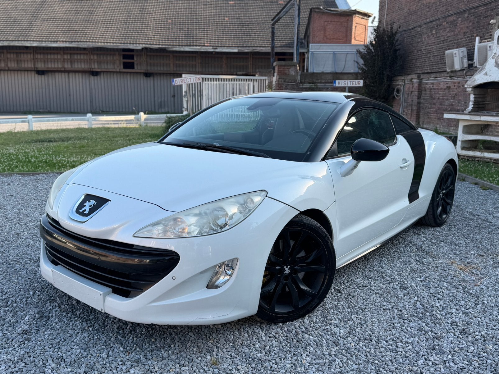 Peugeot RCZ 2.0HDI 2012, Auto's, Peugeot, Euro 5, Zwart, Wit, Leder