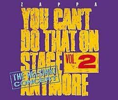 FRANK ZAPPA : You can't do that on stage ... vol 2, CD & DVD, CD | Rock, Enlèvement ou Envoi, Comme neuf, Autres genres