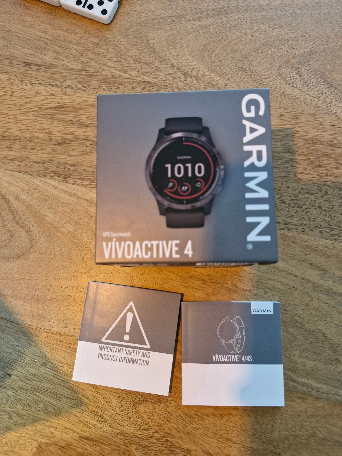garmin vivoactive 4 + extra bandje, Stappen, Gebruikt, Zwart, Garmin