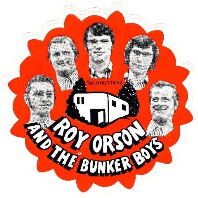 (m102) Roy Orson and the Bunker Boys, promotiesticker, Envoi