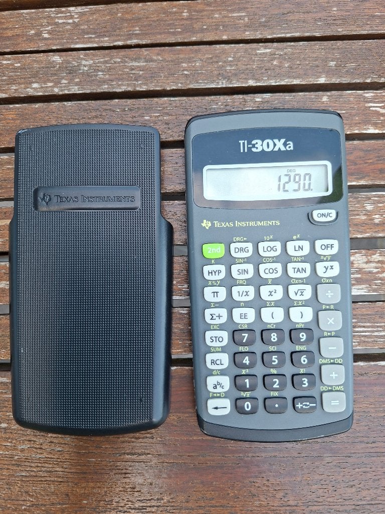 Texas Intruments TI 30Xa rekenmachine, Ophalen of Verzenden, Gebruikt