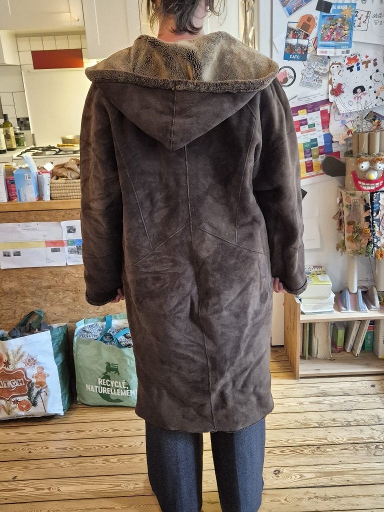 manteau, Kleding | Dames, Ophalen, Zo goed als nieuw, Maat 42/44 (L), Bruin