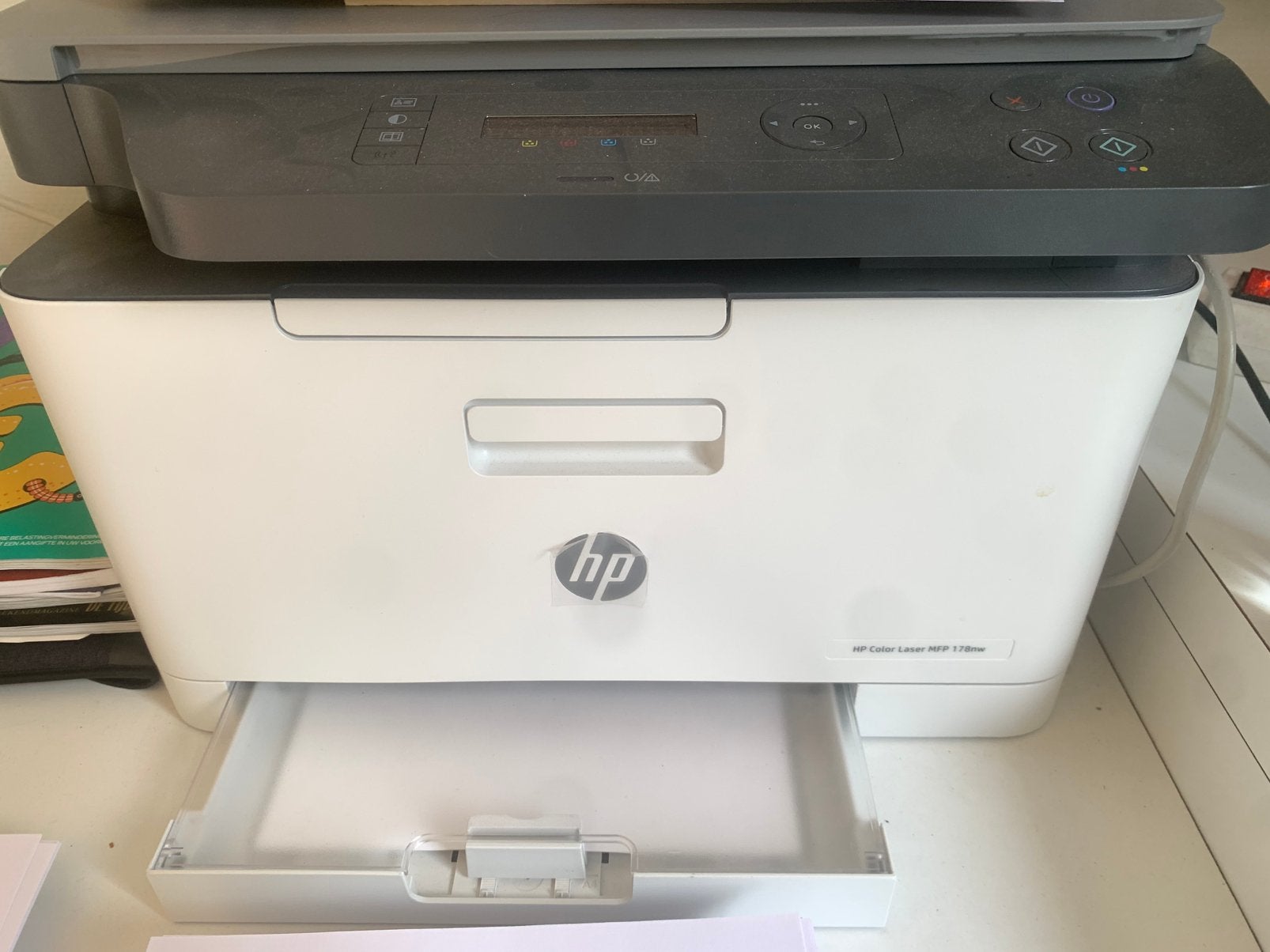 Printer hp color laser, Computers en Software, Ophalen, Zo goed als nieuw, Printer