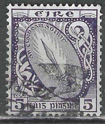 Irlande 1922/1924 - Yvert 85 - Sabre laser - 5 p. (ST), Envoi, Affranchi