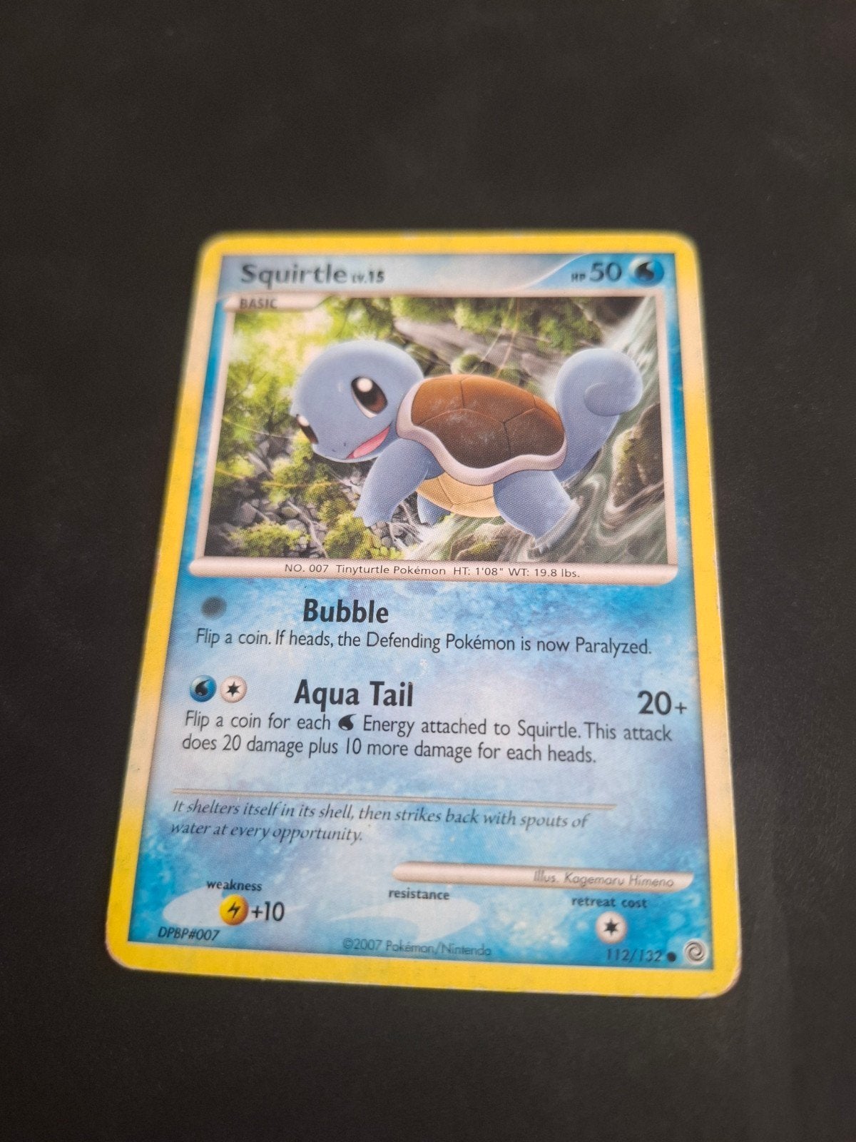 Squirtle Pokémon Kaart - DPBP#007 - Gebruikt, Ophalen of Verzenden
