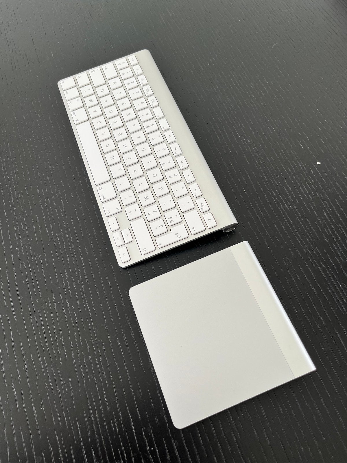 Apple Trackpad + Keyboard, Computers en Software, Toetsenborden, Ophalen, Azerty, Gebruikt