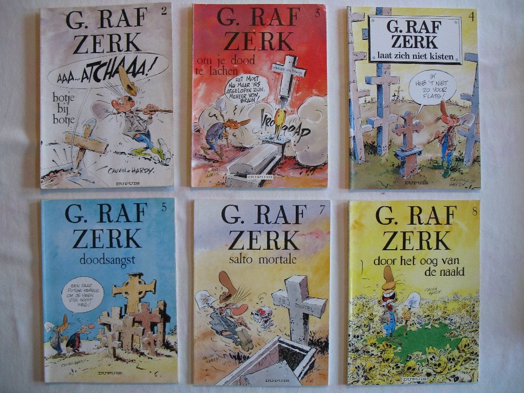G.Raf Zerk, 7 stuks, Plusieurs BD, Enlèvement ou Envoi