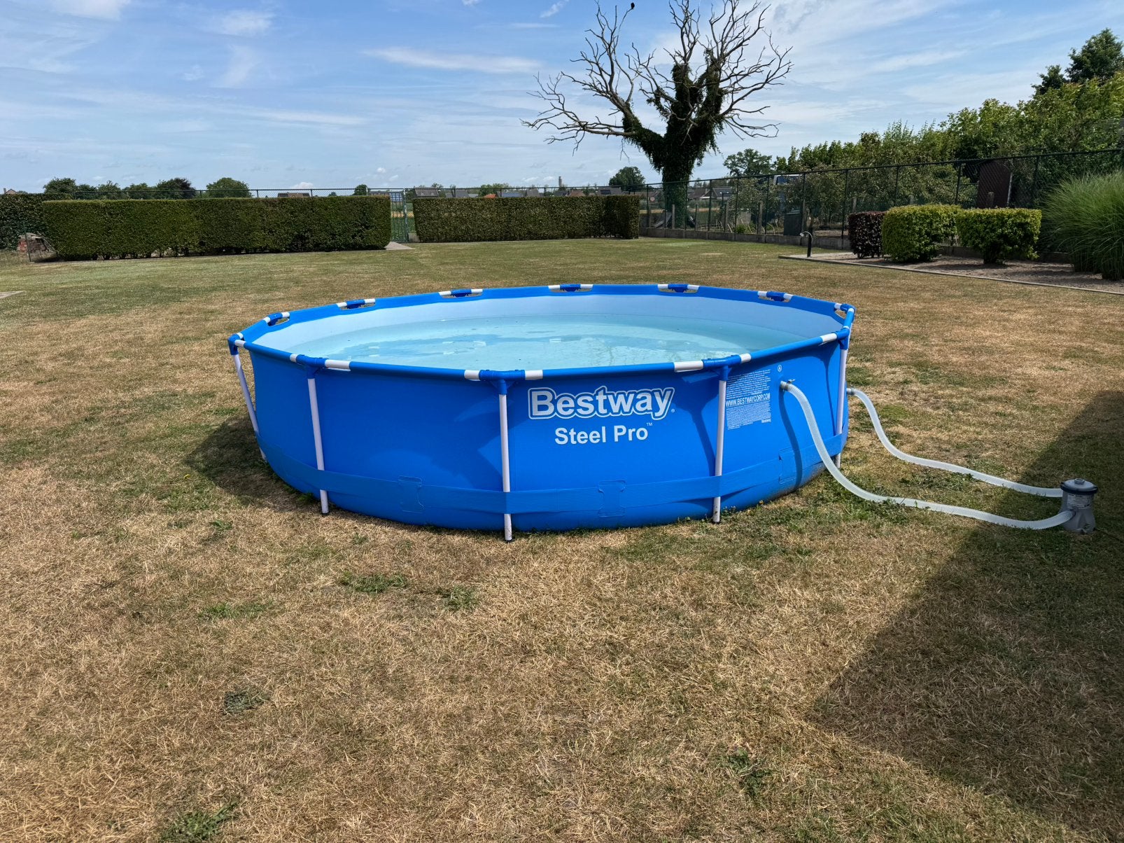 Bestway steel pro zwembad, Ophalen, Minder dan 80 cm, Rond, Zo goed als nieuw